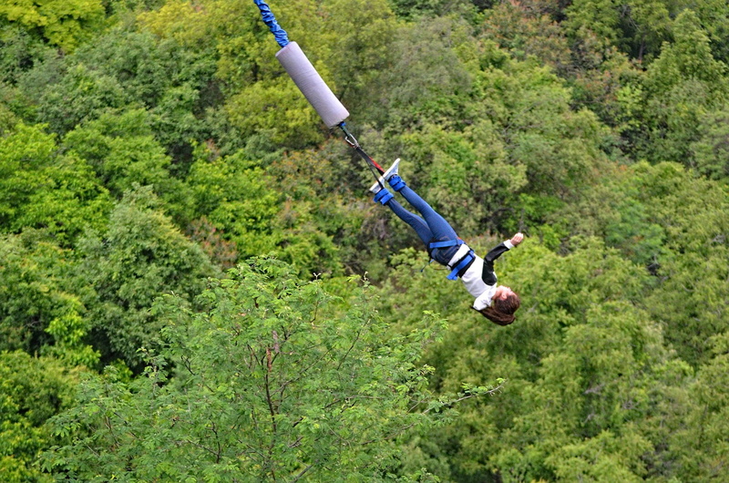 rope, jump, tree, nature, extreme, human limb, fun, plant, real people, day, men, land, lifestyles, one person, adventure, forest, freedom, growth, landscape