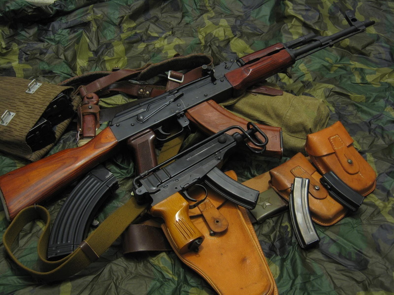 handgun, violence, communication, aggression, ammunition, plant, warning sign, military, steel, Škorpion vz. 61, protection, high angle view, sign, AKM