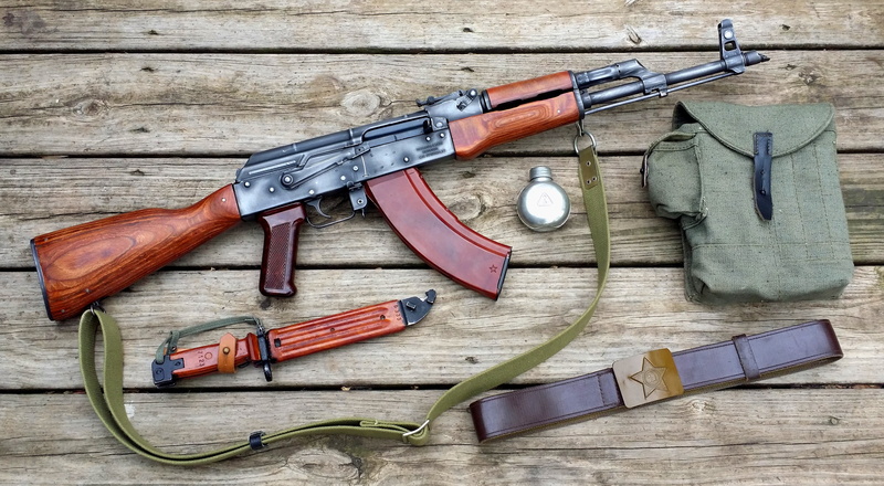 machine, AKM, strap, bayonet knife, AK-47, 2K