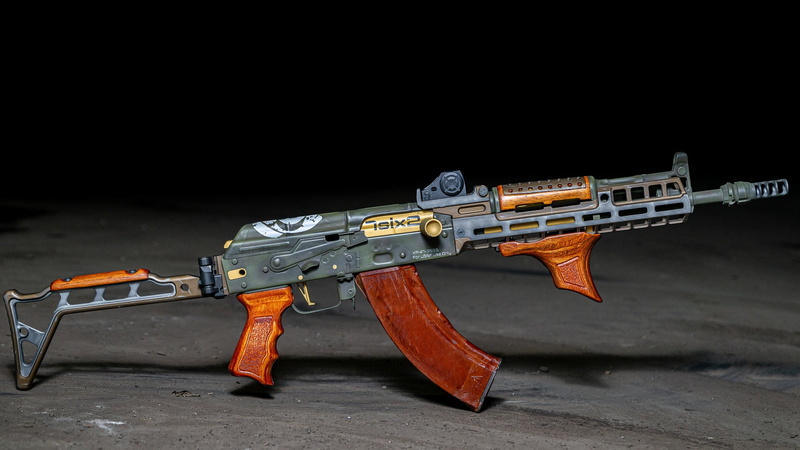 assault Rifle, gun, AKM, weapon, custom, Kalashnikov, AK 47, weapons, 1080P