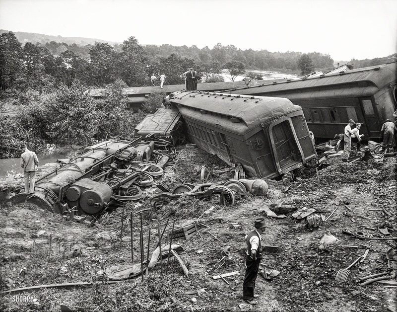 crash, old, abandoned, wrecked, run-down, outdoors, day, land, damaged, men, steam locomotive, train, obsolete, incidental people, field, trains, land vehicle