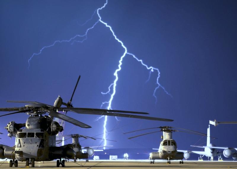 no people, crane - construction machinery, power in nature, building exterior, grey, outdoors, illuminated, storm, Ch-53 Super Stallion, nature, night