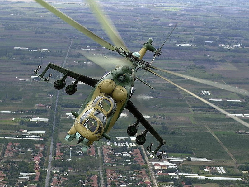 technology, pilot, Military Helicopters, army, Mil Mi-24, 480P, travel Locations, green, brown, military, on the move, flying, no people, transportation