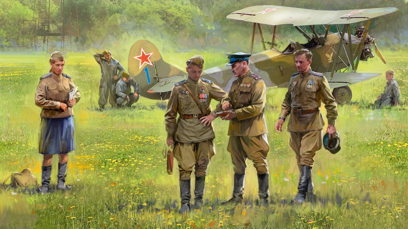 U-2ВС, 1080P, primary liaison aircraft Soviet air force, USSR, pilots, the airfield, In 2ВС, Soviet multirole biplane, The red army
