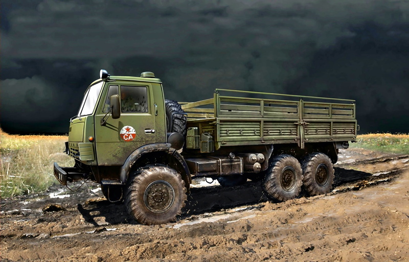 The Soviet Army, USSR, 1080P, Kama automobile plant, KamAZ-4310, army truck