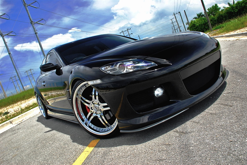 motor Vehicle, sky, rx, sedan, bMW, cloud - sky, RX-8, Mazda, shiny, alloy Wheel, technology, nature, front View, mode of transportation, street, power