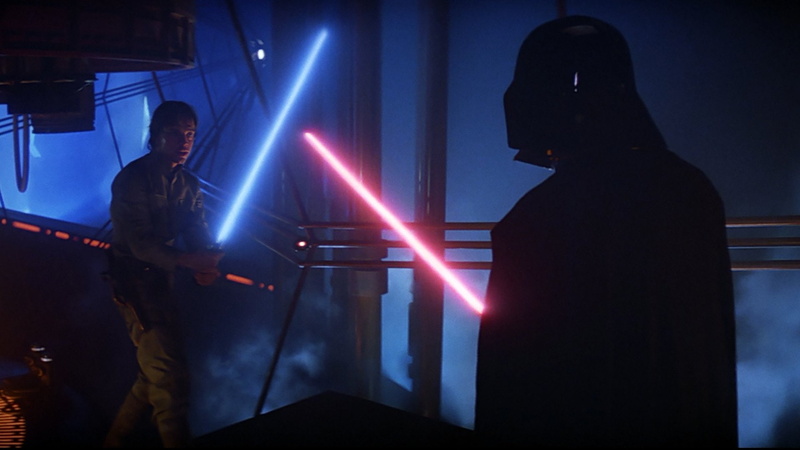 1080P, Star Wars Episode V: The Empire Strikes Back, Star Wars, Lightsaber, Darth Vader, Luke Skywalker