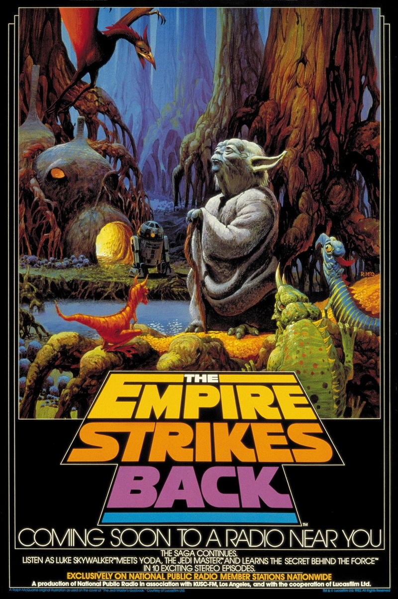 Star Wars: The Empire Strikes Back, swamp, R2-D2, Yoda, Star Wars, 720P, Dagobah, poster
