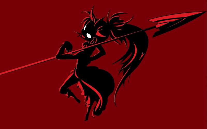 Anime, Red, Spear, Kyōko Sakura, Dark, Puella Magi Madoka Magica, 720P