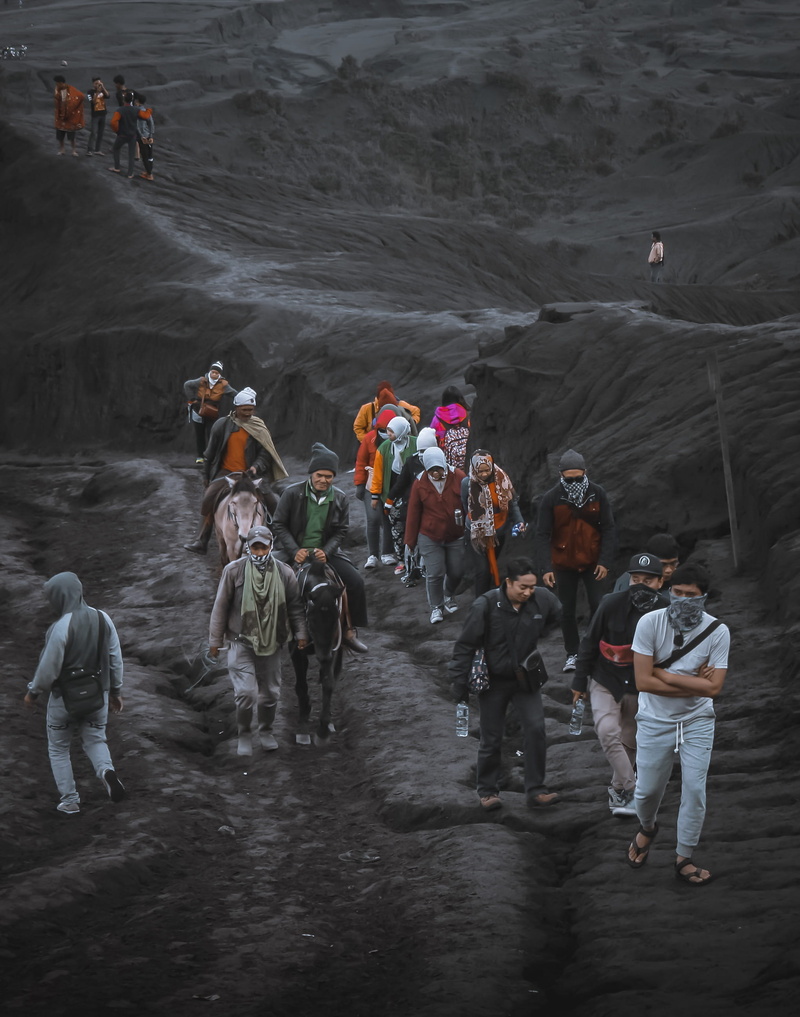 day, group, outdoors, apparel, men, person, livestock, group of people, nature, adult, malang, rear view, lifestyles, crowd, vertebrate, leisure activity