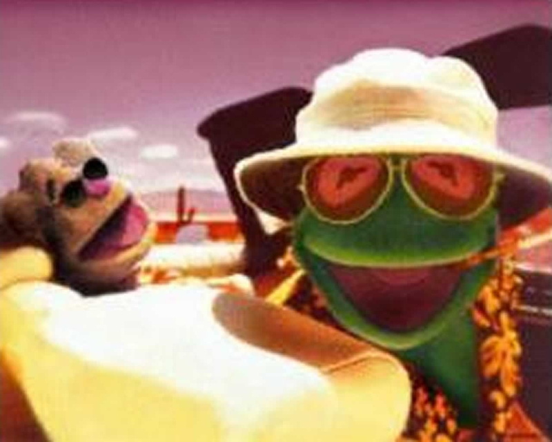 bear, frog, fozzie, Kermit the Frog, frogs, Fozzie Bear, 720P, x, art, animals, hd, kermit
