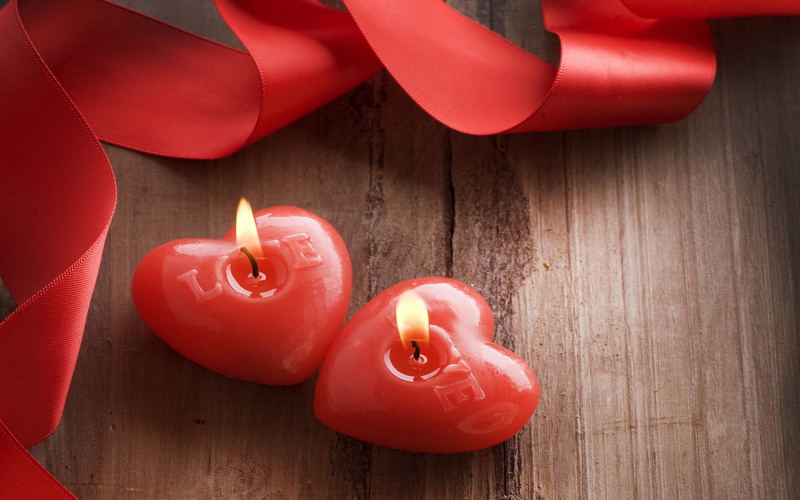 valentines, no people, tealight, wood - material, high angle view, table, festival, birthday, candles, Festivals / Holidays, day, love, fire - natural phenomenon