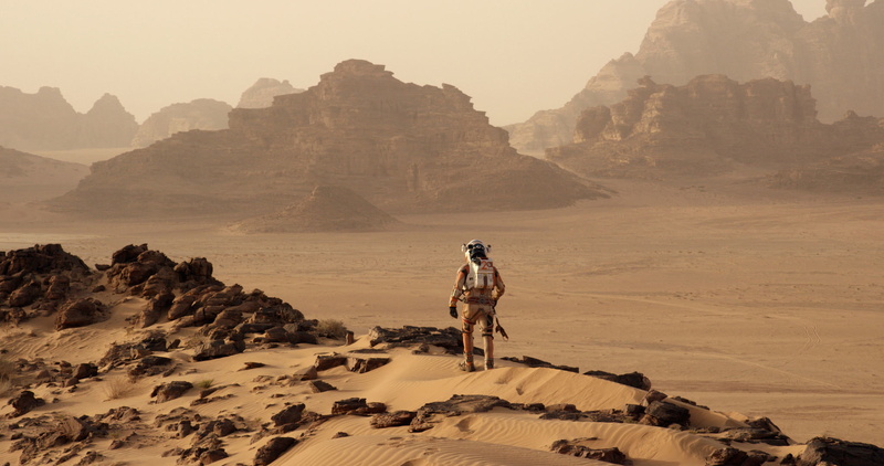 landscape, astronaut, Matt Damon, Mars, fiction, costume, Mark Watney, The Martian, 1080P, the suit, Martian