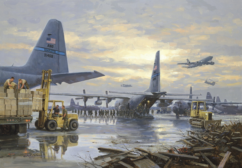 airplane, cloud - sky, transportation, outdoors, incidental people, building exterior, water, nature, aircraft, day, boxes, air vehicle, building, architecture