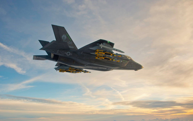 aircraft, F-35 Lightning II, Lockheed Martin F-35 Lightning II, military aircraft, 1080P