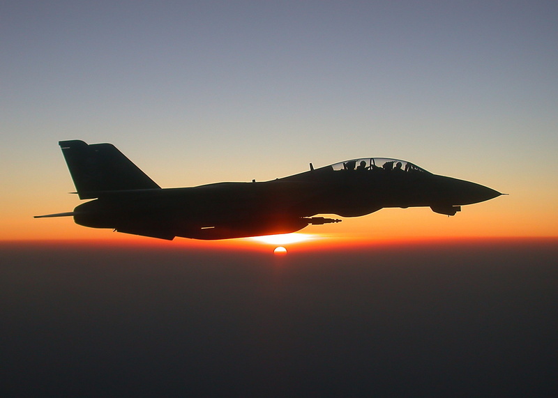 on the move, flying, 1080P, silhouette, air vehicle, single object, f 14 tomcat airplane sun, aerospace industry, air force, fighter plane, mode of transportation