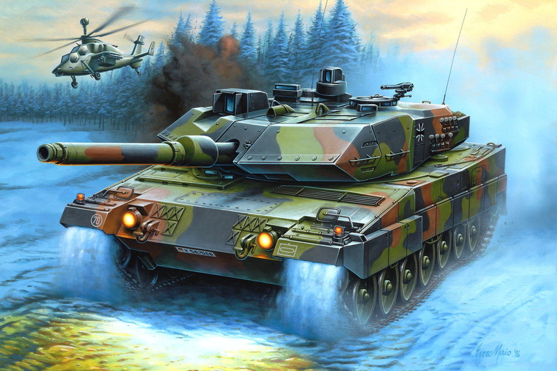 illustration, no people, outdoors, the Bundeswehr, main battle tank, old, leopard 2, green, war, land Vehicle, gun, army, day, transportation, cannon, armed Forces