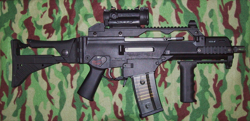 gun, koch, military, g36, heckler, weapon, rifle, 2K