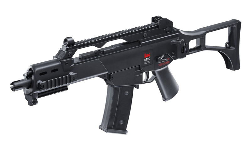 communication, cut out, still life, black color, machine gun, studio shot, indoors, handgun, machinery, metal, Heckler and Koch G36, sign, protection
