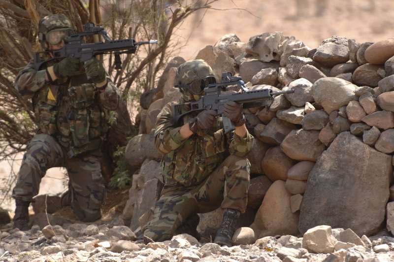 heckler, koch, soldier, g36, gun, 720P, rifle, weapon, military