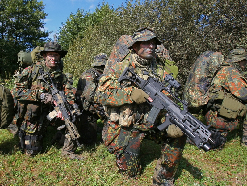 rifle, gun, 720P, koch, soldier, g36, military, weapon, heckler