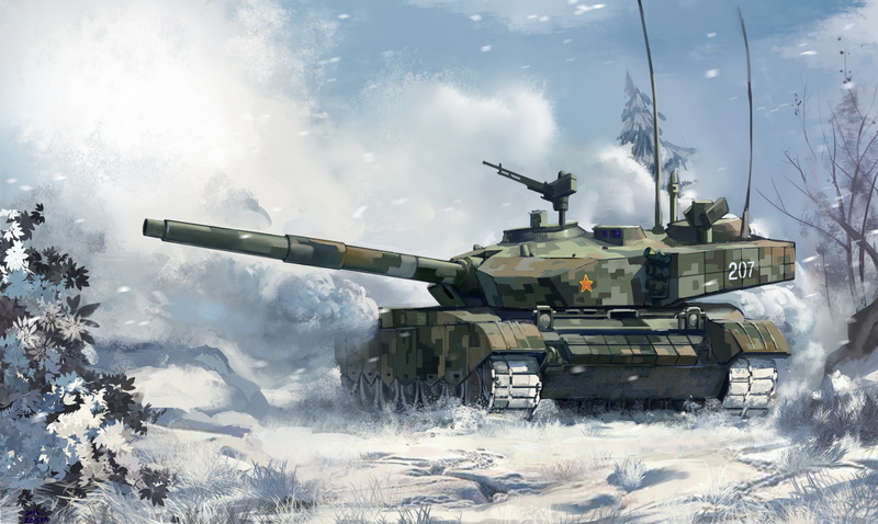 government, tank, armored tank, war, conflict, land, main, day, cold temperature, armed forces, forest, ZTZ-99, weapon, Chinese, transportation, 4K, Type 99