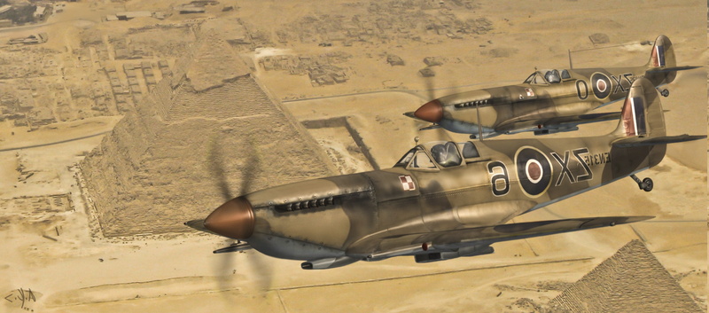 world war ii military aircraft military aircraft airplane spitfire supermarine spitfire royal airforce pyramid, 2K