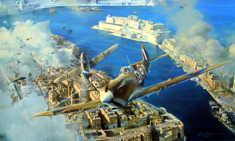 world war ii military aircraft military aircraft airplane spitfire supermarine spitfire royal airforce malta luftwaffe, 720P