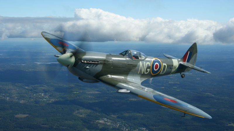 spitfire, World War II, airplane, Royal Airforce, 2K