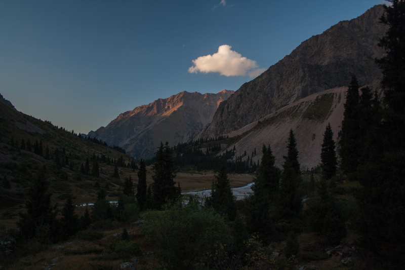 land, tree, tranquil scene, water, evening, idyllic, scenics - nature, efi, plant, mountains, no people, cloud - sky, landscape, environment, nature, day