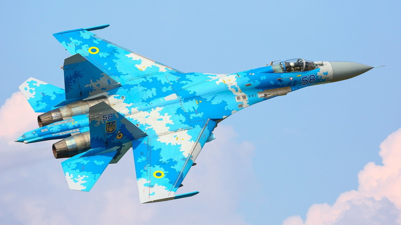 Ukrainian Air Force, 1080P, Aircraft, Jet Fighter, Warplane, Sukhoi Su-27, Jet Fighters