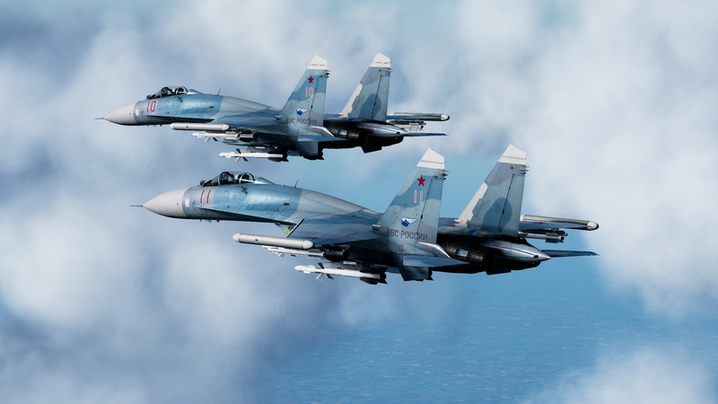 Aircraft, Sukhoi Su-27, Jet Fighters, Warplane, Jet Fighter, 1080P