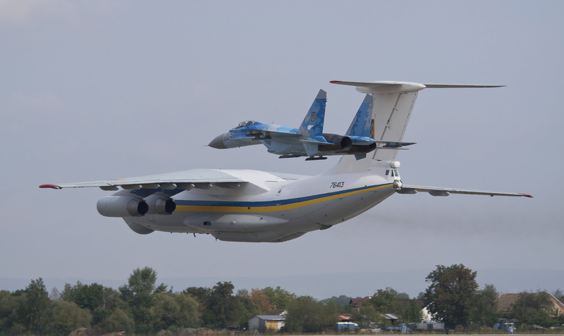 Il-76MD, Ukrainian air force, Ukraine, Military transport, Su-27, 5K, The plane