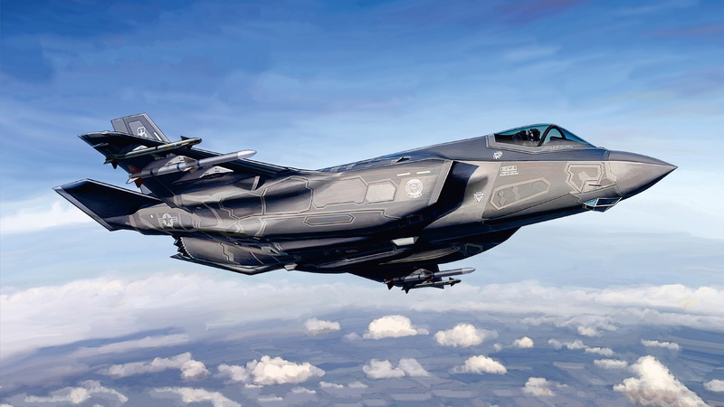 Lockheed Martin, fighter-bomber, 1080P, F-35, F-35 Lightning II, USA, US Airforce
