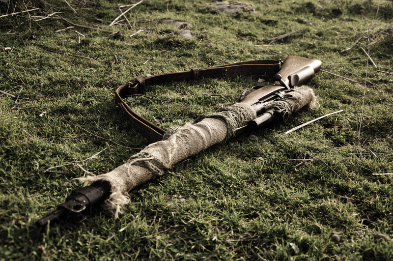 4K, British Army, Lee Enfield, sniper rifle, Lee-Enfield, camo