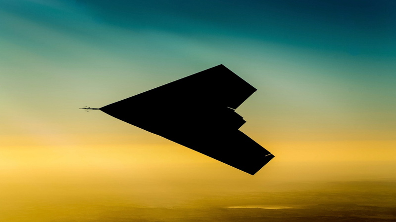 silhouette, stealth, UCAV, British Army, BAE Systems, Taranis, Raptor, 4K, stealth technology, UAV, airplane, black