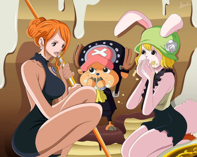 Carrot, manga, anime, pirate, oppai, asiatic, Chopper, asian, game, 1080P, by melonciutus, Nami, oriental, japanese, One Piece