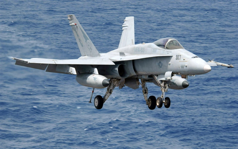 flying, day, motion, business, outdoors, military, Boing F/A-18F Super Hornet, plane, sea, no people, sky, warplanes, mode of transportation, aerospace industry