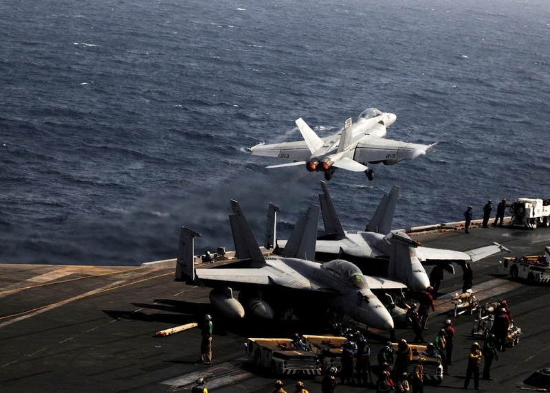 Aircraft, 720P, Jet Fighters, USS Abraham Lincoln (CVN-72), Boeing, Military, Jet Fighter, Navy, Boeing F/A-18E/F Super Hornet, McDonnell Douglas