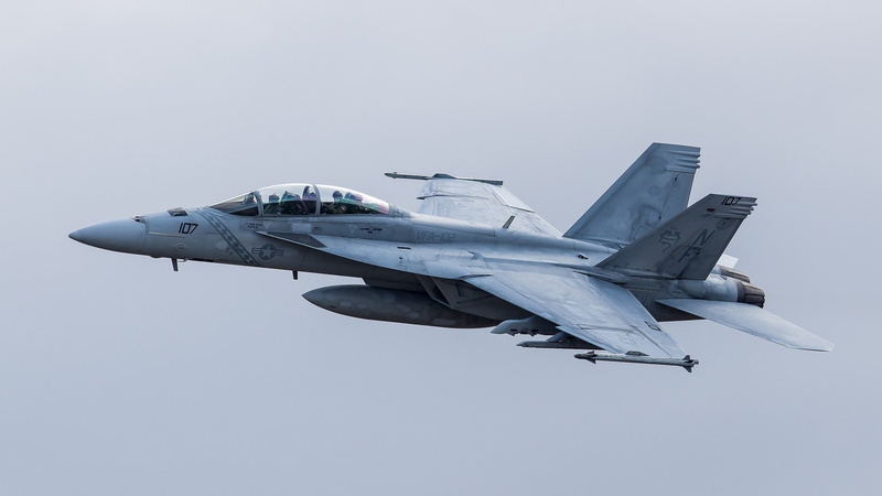 Aircraft, Jet Fighter, Warplane, Boeing F/A-18E/F Super Hornet, 1080P, Jet Fighters