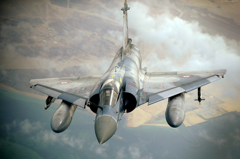France Air Force, Mirage 2000, Aircraft, France army, 4K, attack