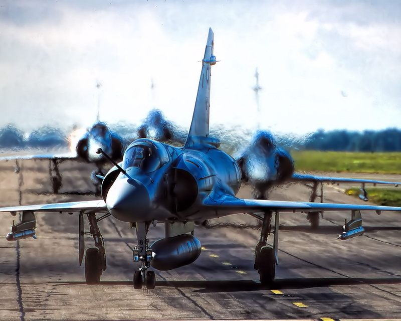 Mirage 2000, military aircraft, 4k, 2K, Vehicle