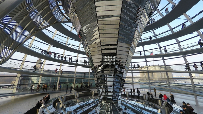 architecture, visit, incidental people, 2K, germany, glass - Material, tourism, bundestag, government district, people, travel destinations, group of people
