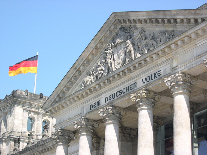 sky, outdoors, berlin, architectural column, reichstag, travel destinations, city, bundestag, travel, history, building, building exterior, no people, germany