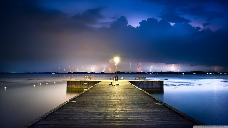 power in nature, outdoors, dock, landscape, direction, Ontario, clouds, idyllic, no people, the way forward, nature, wooden, water, lightning, brown, tranquil scene