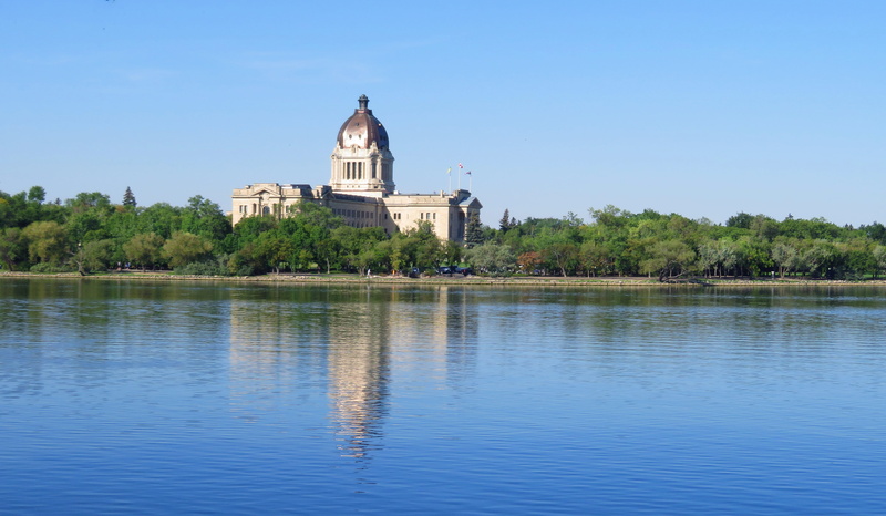 legislature, clear sky, travel destinations, waterfront, lake, built structure, travel, outdoors, canada, religion, saskatchewan, reflection, national