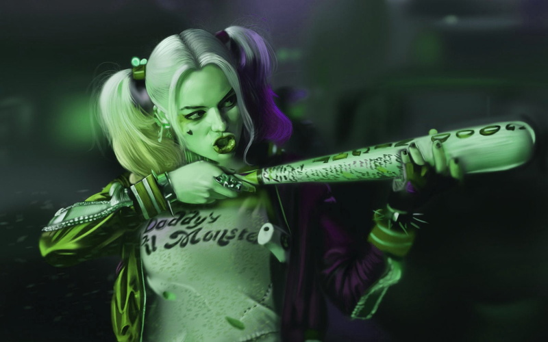 dc-comics, harley, fighting, mystery, quinn, squad, 1080P, superhero, (47), comics, suicide, d-c, action