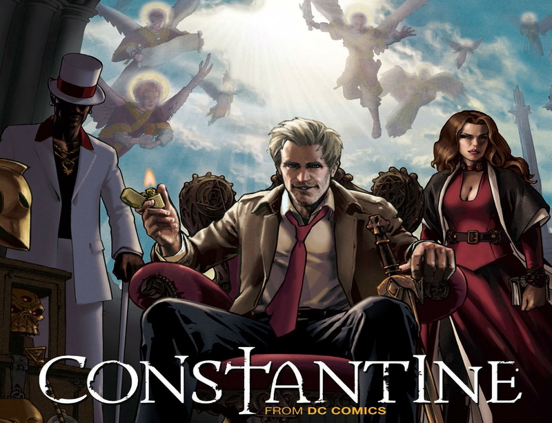 series, horror, 1constantine, drama, supernatural, dc-comics, poster, occult, constantine, d-c, comics, fantas, 2K