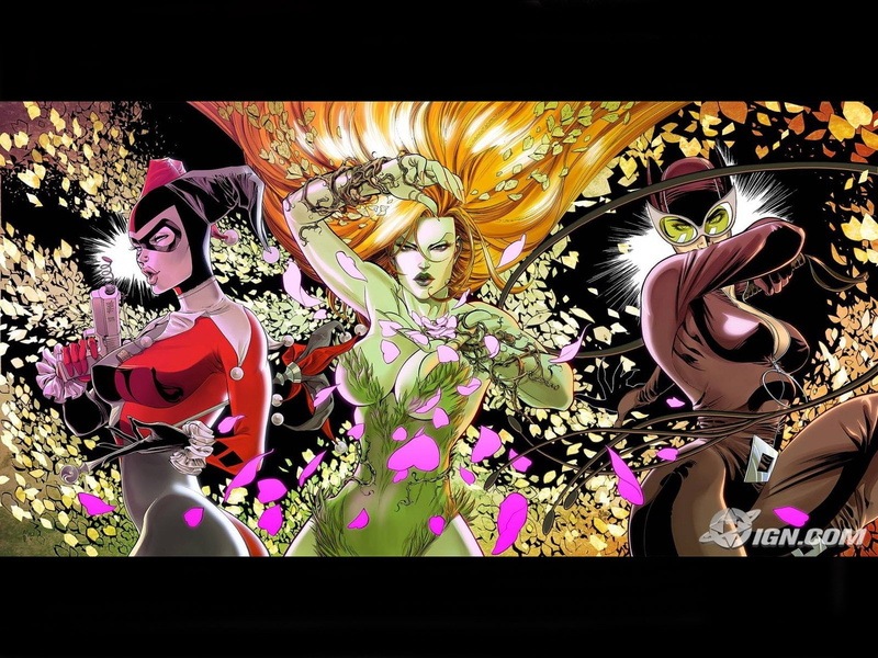 dc-comics, harley, poison, catwoman, sirens, gotham-city-sirens, superhero, city, d-c, ivy, 720P, gotham, quinn