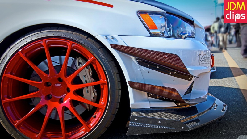 red, Mitsubishi Lancer Evolution X, mode of transportation, JDM, car, communication, stationary, close-up, sign, outdoors, transportation, 1080P, tire